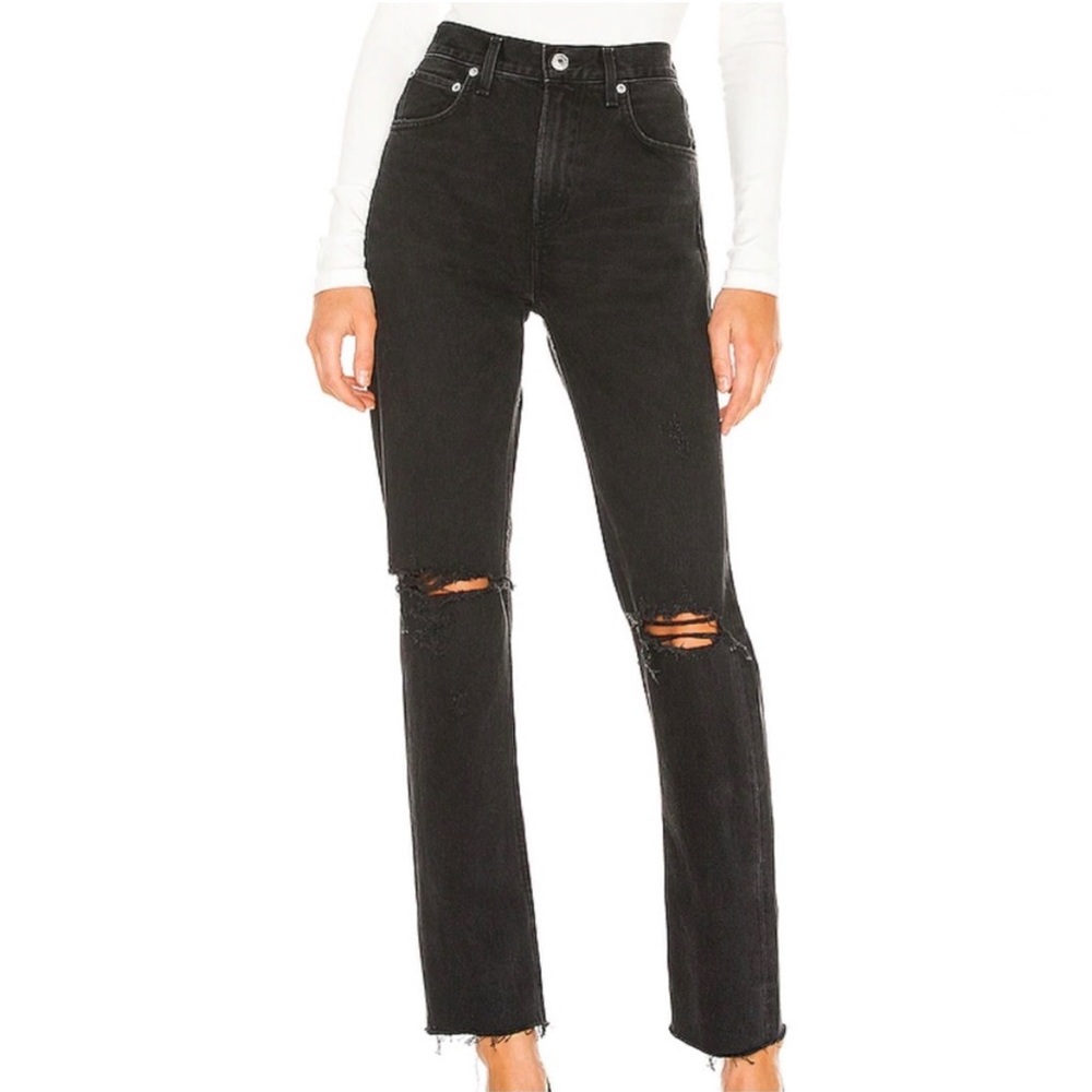 Size 30 Agolde Cherie black jeans